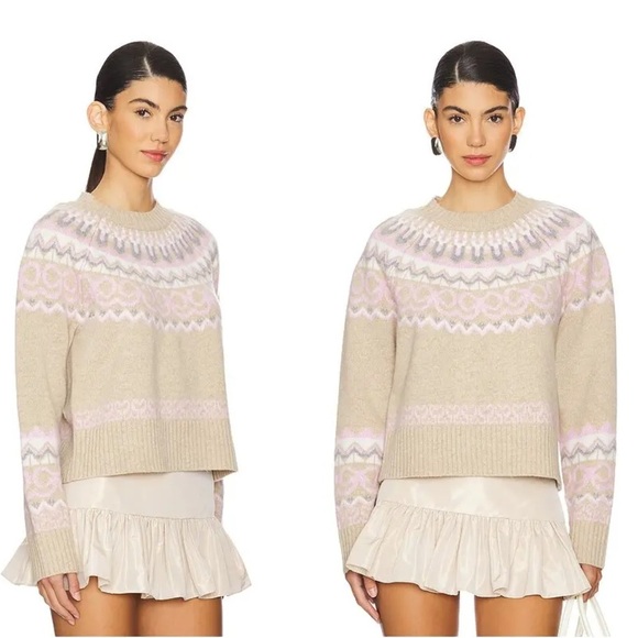 LoveShackFancy Charlesey Pullover Wool Sweater with Bows 🎀 Small - Picture 1 of 16